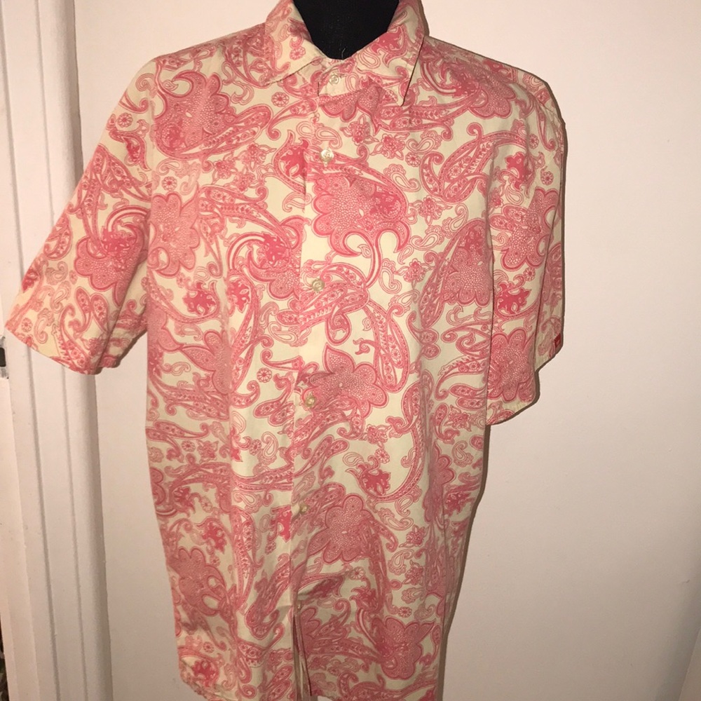 Diesel Men’s Paisley Print Button Down Size XL - Picture 3 of 8
